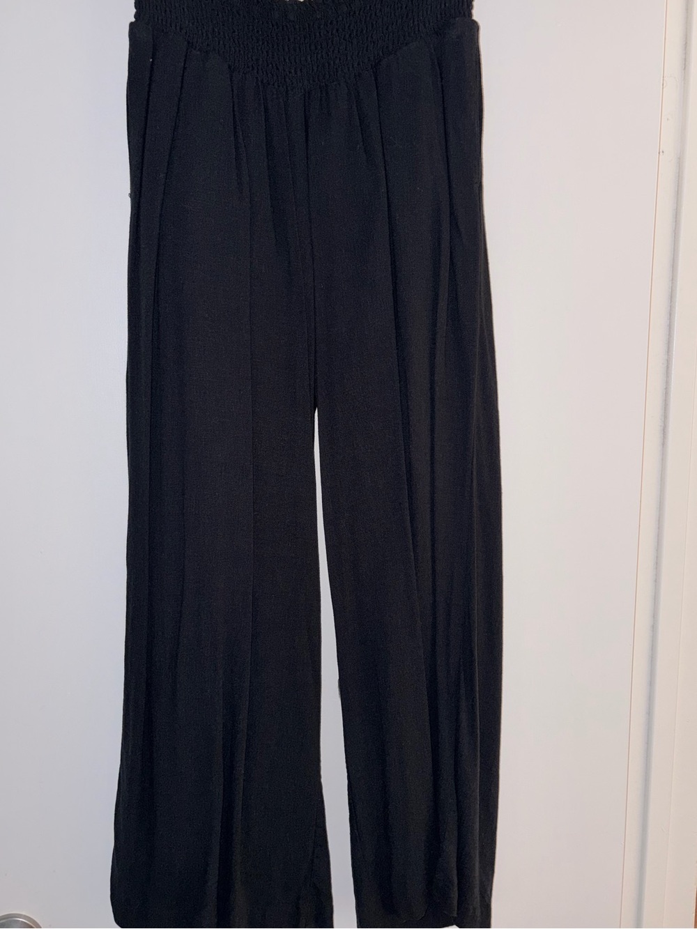 Motherhood Maternity Black Wide-Leg Smocked Waist Pants